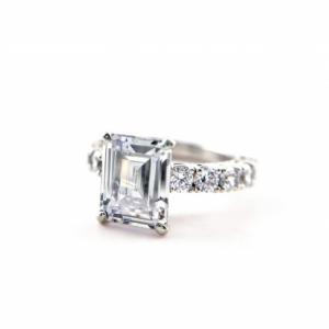 Emerald Cut Setting Ring (에메럴드컷셋팅 링)_ Silver925