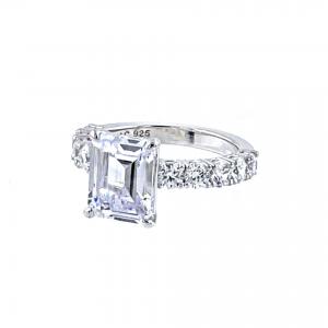 Emerald Cut Setting Ring (에메럴드컷셋팅 링)_ Silver925