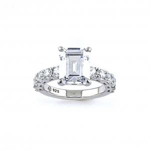 Emerald Cut Setting Ring (에메럴드컷셋팅 링)_ Silver925