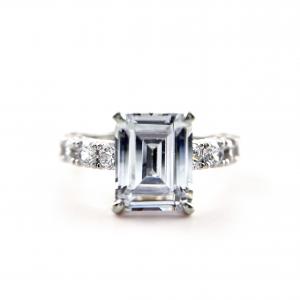 Emerald Cut Setting Ring (에메럴드컷셋팅 링)_ Silver925