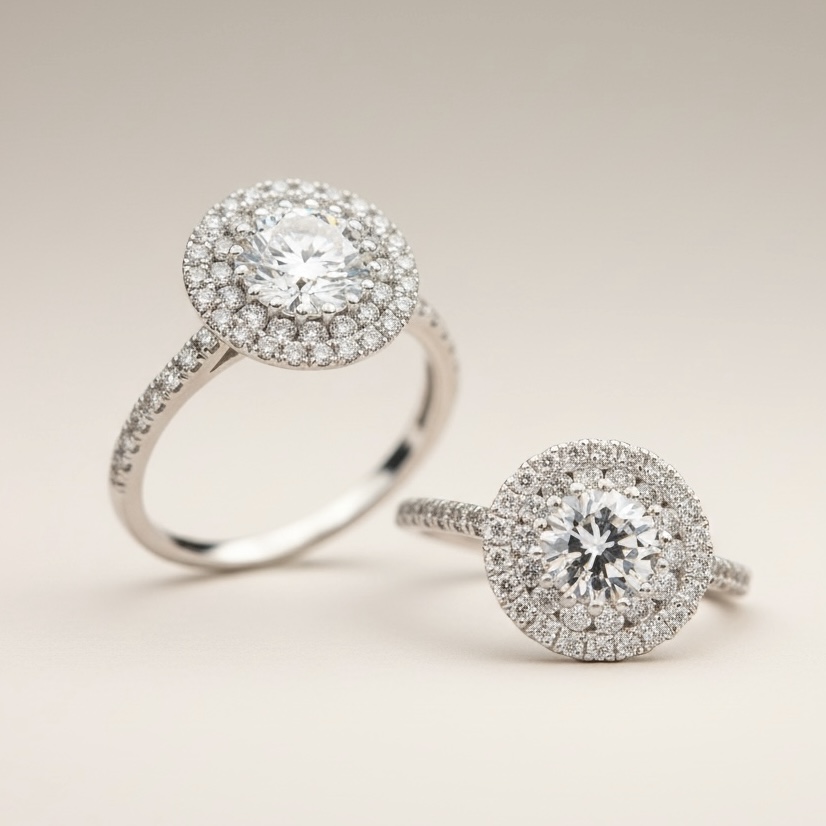 Radiance LAB Diamond Ring(레이디언스 랩 다이아몬드링)_K14 Rose Gold