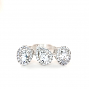 Halo Fancy cut Ring (헤일로 팬시컷 링)_Silver925