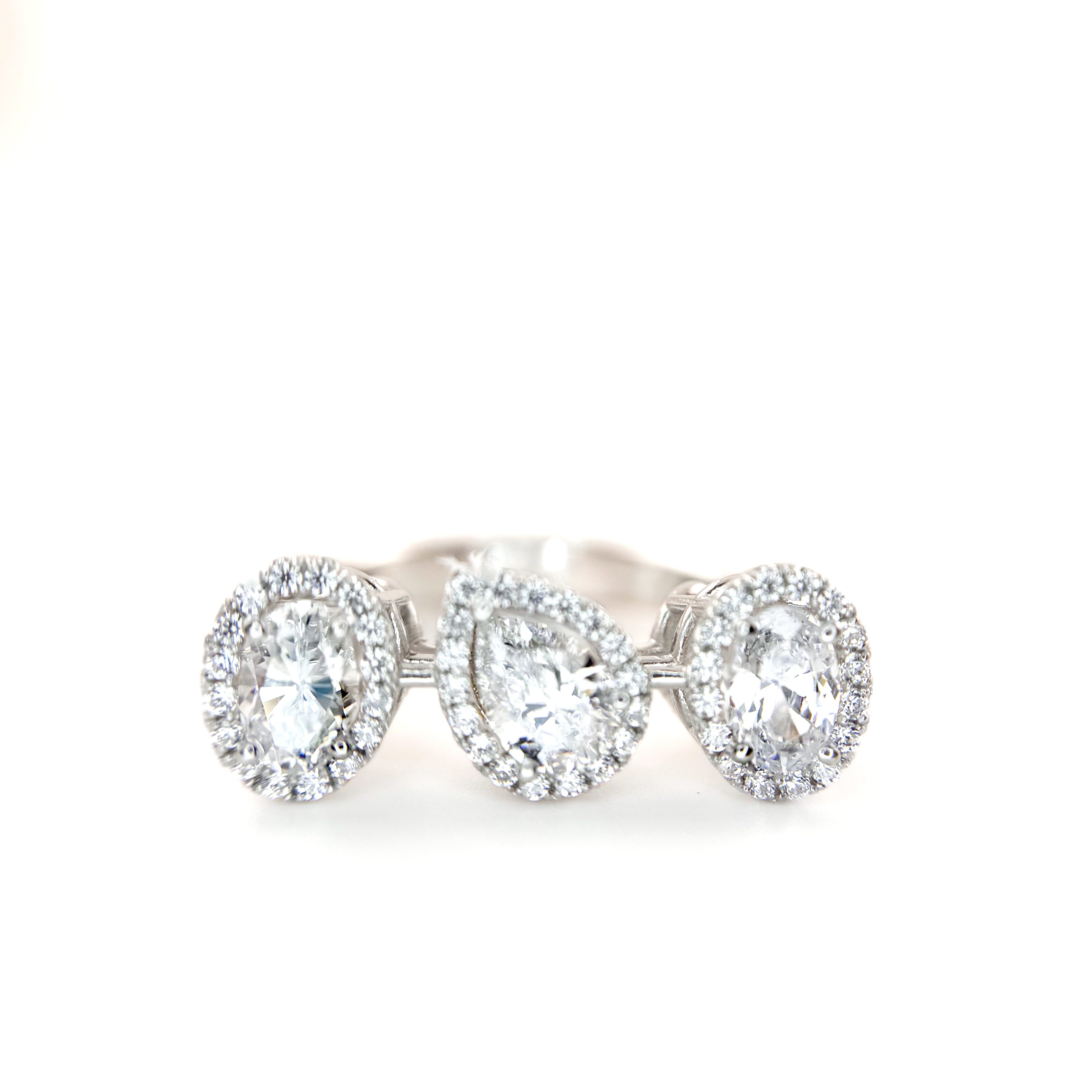 Halo Fancy cut Ring (헤일로 팬시컷 링)_Silver925