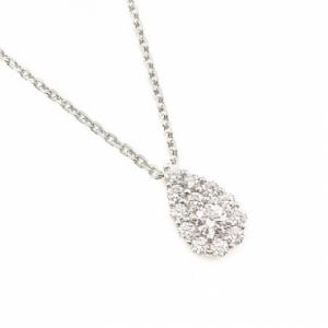 Pear Shape Lab Grown Diamond Necklace (페어쉐입 랩그로운 다이아몬드 네크리스)_Silver925