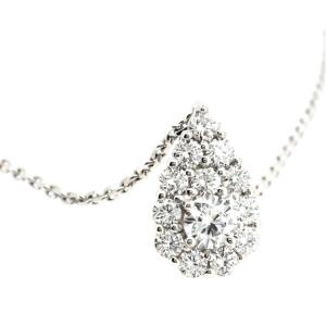Pear Shape Lab Grown Diamond Necklace (페어쉐입 랩그로운 다이아몬드 네크리스)_Silver925