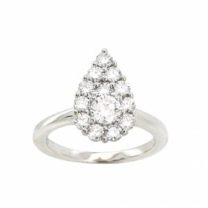 Pear Shape Lab Grown Diamond Ring (페어쉐입 랩그로운 다이아몬드 링)_Silver925