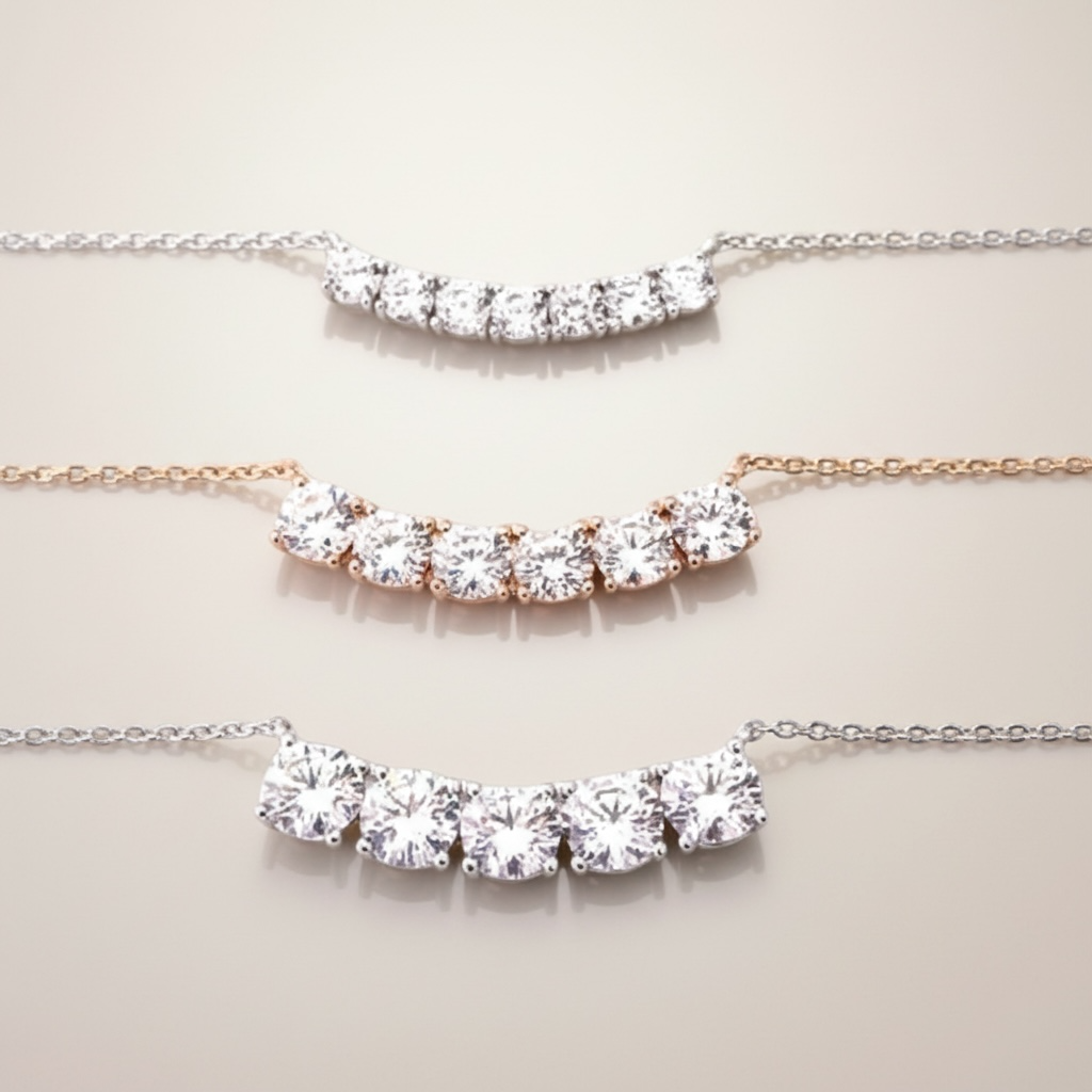 Lab Grown Diamond Shine Necklace (랩그로운 다이아몬드 샤인네크리스) _Silver925