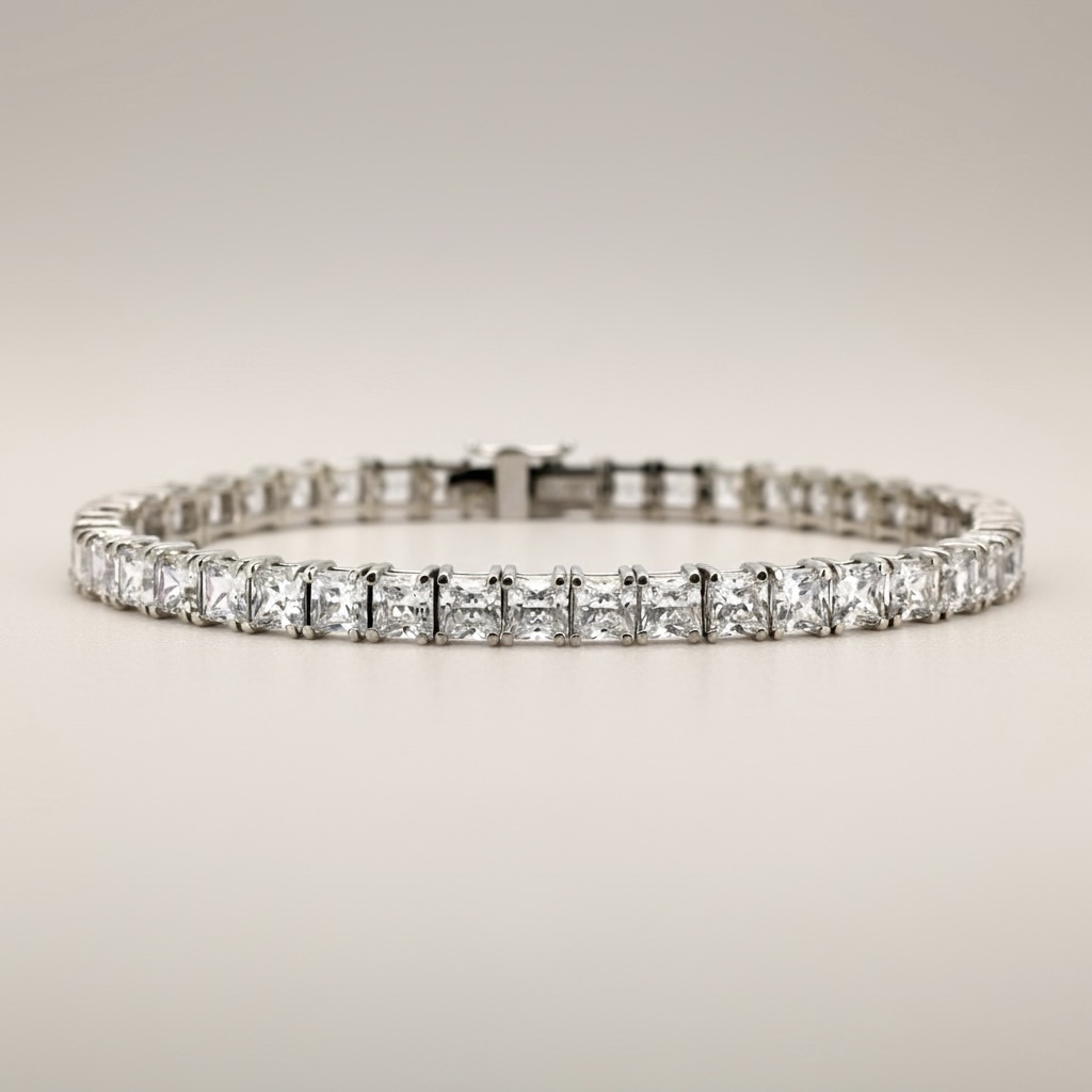 Princess Glow Tennis Bracelet (프린세스 글로우 테니스 브레이슬릿)_Silver925