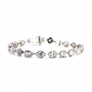 멀티 팬시컷 브레이슬릿 _Silver925