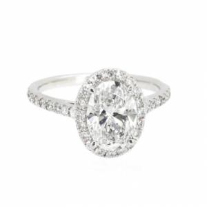 1.5ct 오벌컷 랩다이아몬드반지_(K14 White Gold)_1.5ct OVAL CUT LAB GROWN DIAMOND RING