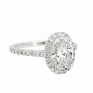 1.5ct 오벌컷 랩다이아몬드반지_(K14 White Gold)_1.5ct OVAL CUT LAB GROWN DIAMOND RING