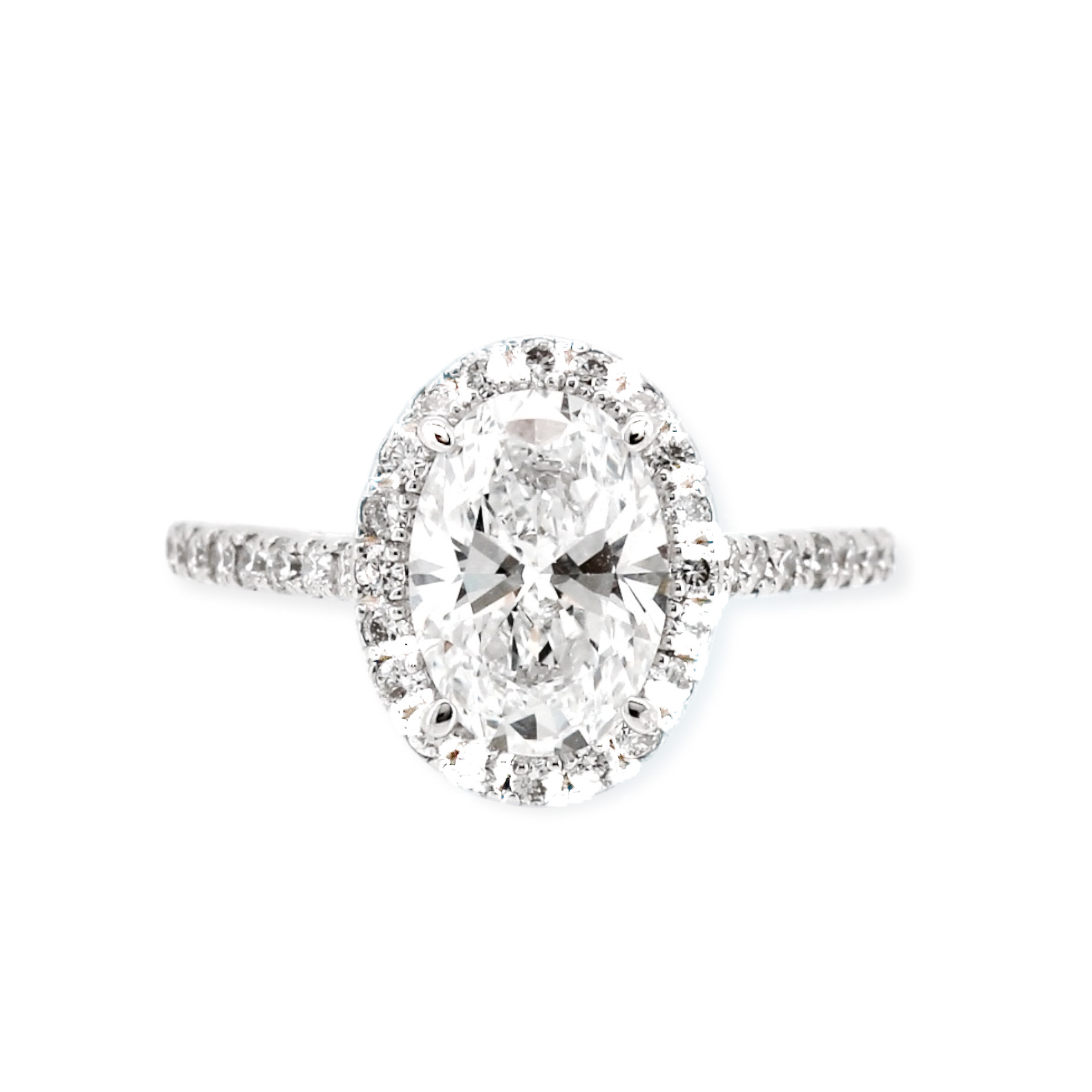 1.5ct 오벌컷 랩다이아몬드반지_(K14 White Gold)_1.5ct OVAL CUT LAB GROWN DIAMOND RING