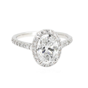 1.5ct 오벌컷 랩다이아몬드반지_(K14 White Gold)_1.5ct OVAL CUT LAB GROWN DIAMOND RING