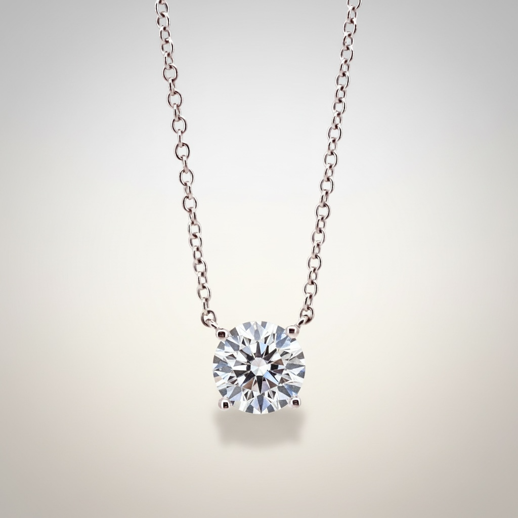 1ct Lab Grown Diamond Necklace(선택) _K14Gold