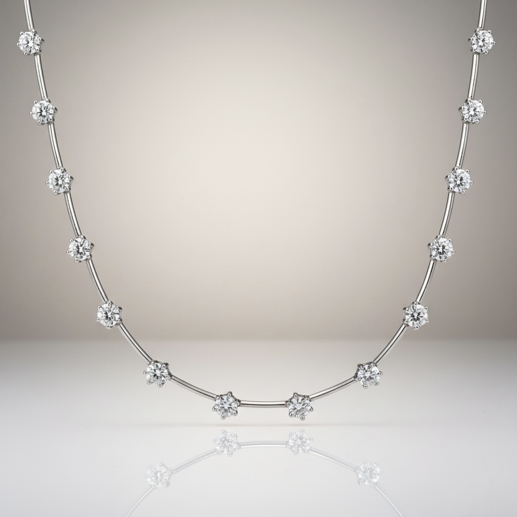 Rael Necklace ( Premium CZ / Lab Grown Diamond)_Silver925