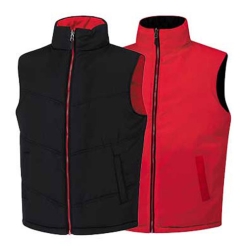양면 솜패딩 조끼 신형(블랙X레드)