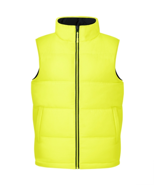 양면패딩조끼 형광노랑X블랙