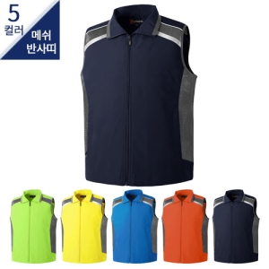 SBL-2373 카라 망사 조끼 (5COLOR)