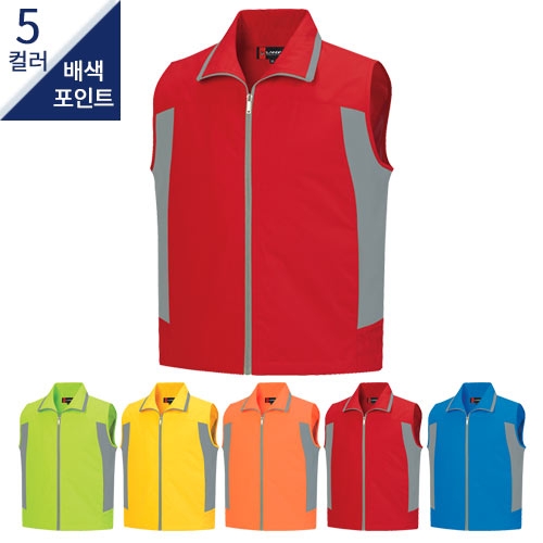 SBL-257 카라 망사 조끼 (5COLOR)