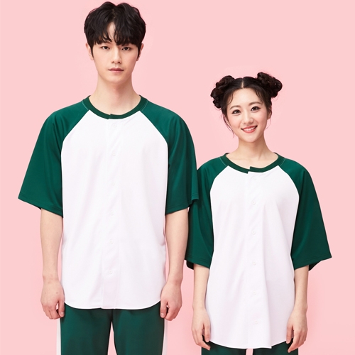 BT-204 오징어게임 반티 그린 야구복