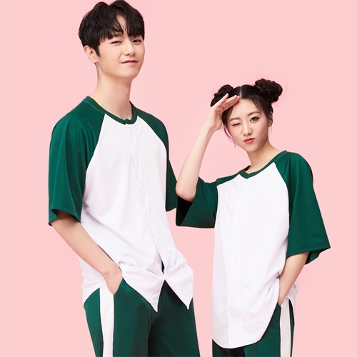 BT-204 오징어게임 반티 그린 야구복