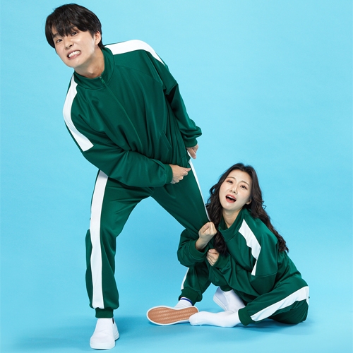 오징어게임 트레이닝복 반티 그린(+나그랑티셔츠)+그린명찰