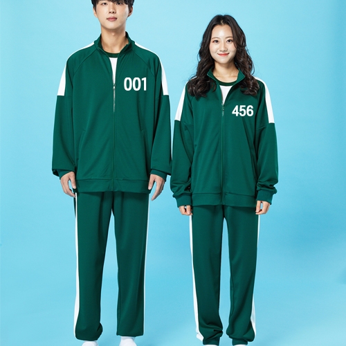 오징어게임 트레이닝복 반티 그린(+나그랑티셔츠)+그린명찰