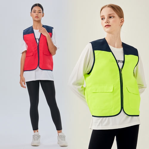 SBD-2330 타스란 배색 조끼 (5COLOR)