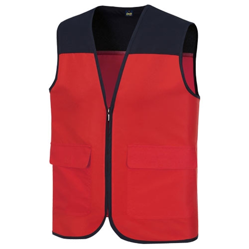 SBD-2330 타스란 배색 조끼 (5COLOR)