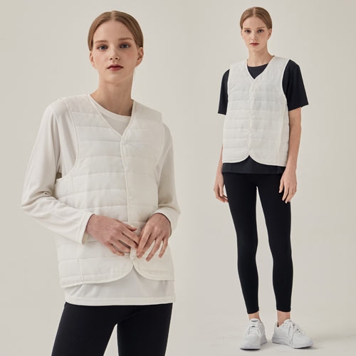 SBD-2670W 패딩 브이넥 조끼 (4COLOR)