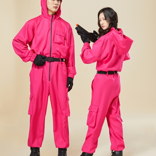 오징어게임 감독자 관리자 핑크점프수트