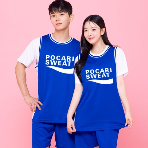 포카리 반티 체육대회 농구나시 반티 (전면 인쇄포함)