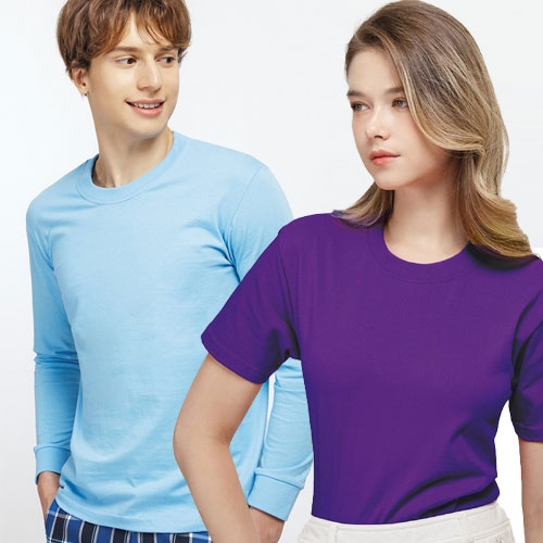 SBN-404 30수 코마 라운드 긴팔/반팔 (18COLOR)