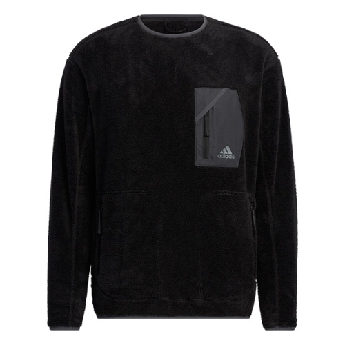 아디다스 플리스 크루 스웨트 (블랙)