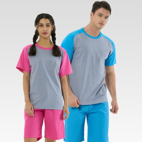 147-146 찜질복 사우나 찜질방옷 20수 나그랑 반팔 상하세트