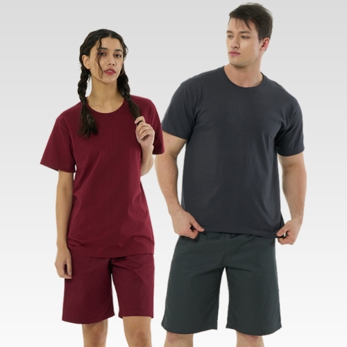 169-168 찜질복 사우나 찜질방옷 20수 반팔 상하세트