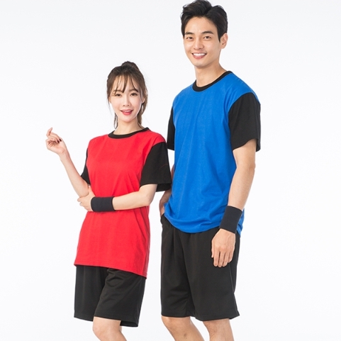 348-349 SET 헬스복 반팔 상하세트