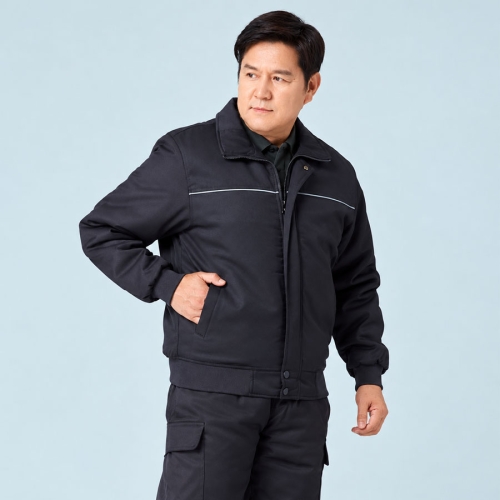 ED-6 겨울 작업복 점퍼 진회색 근무복 잠바 단체복
