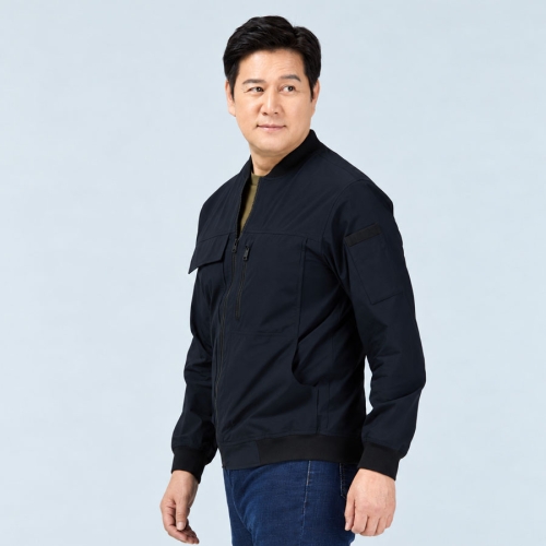 A-2647 소프트 스판 블루종 자켓 춘추 작업복 회사 단체복 근무복 점퍼