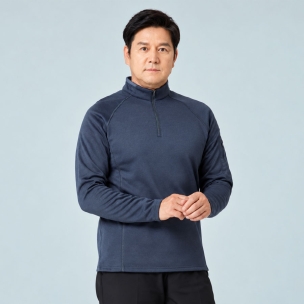 WT-2 파워스트레치 기모 반집업 티셔츠 겨울 작업복 회사 단체복