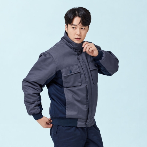 ED-9 겨울 방한점퍼 TC원단 작업복 회사 단체복 근무복