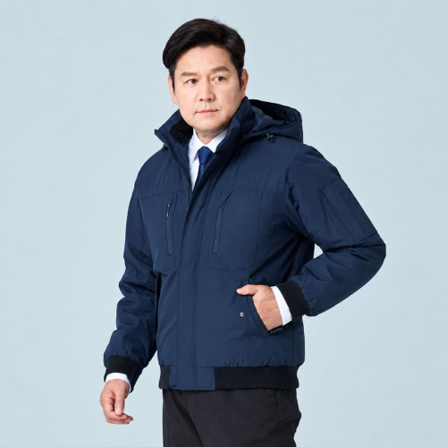 W-781 겨울 방한 작업점퍼 PTC 면혼방 단체복