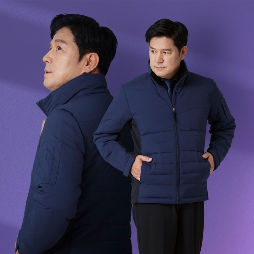 W-991 오리털 덕다운 방한점퍼 겨울작업복 스트레치 단체복