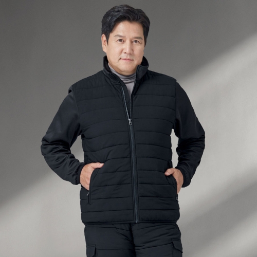 W-2492 겨울 방한점퍼 누빔점퍼 발열안감 기모 작업복