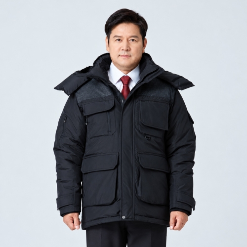 W-575 겨울 방한점퍼 웰론 패딩 작업복 회사 단체복