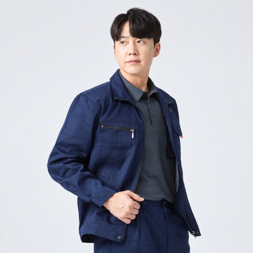 A-341 사계절 작업복 점퍼 곤색 TR 근무복 단체복