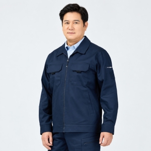 A-2633 춘하 TC 면혼방 작업복 점퍼 스탠다드 단체 근무복