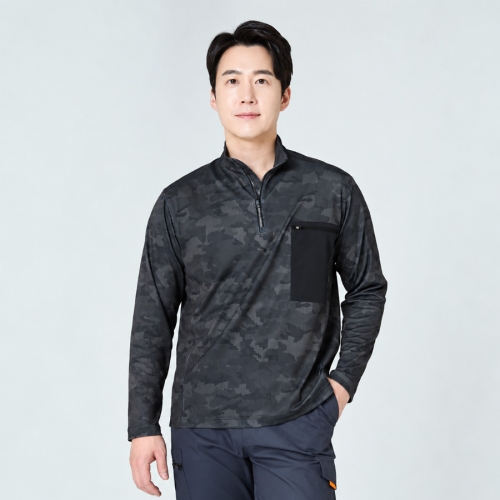 TL-01 헥사곤 카모플라주 반팔 작업복 기능성 여름 근무복 단체복