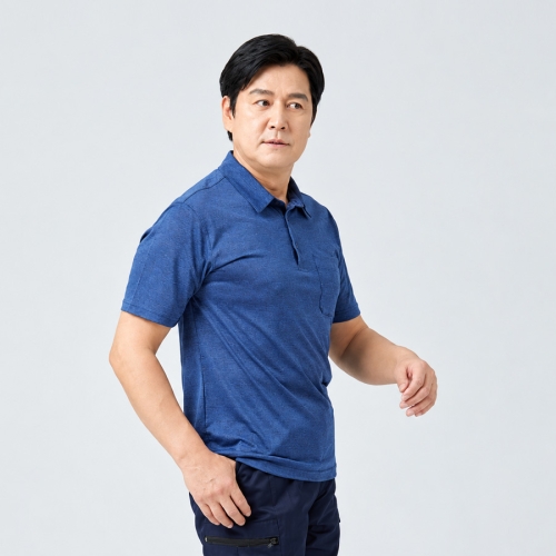 T-211 T-212 자카드 통기성 반팔 카라티 여름 작업복 단체복