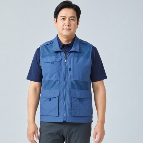 V-501 V-502 나일론 타스란 메쉬 작업조끼 여름 단체조끼